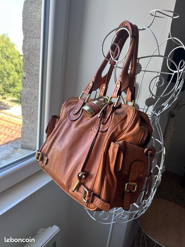 Sac à main Chloé en cuir camel (image 1)