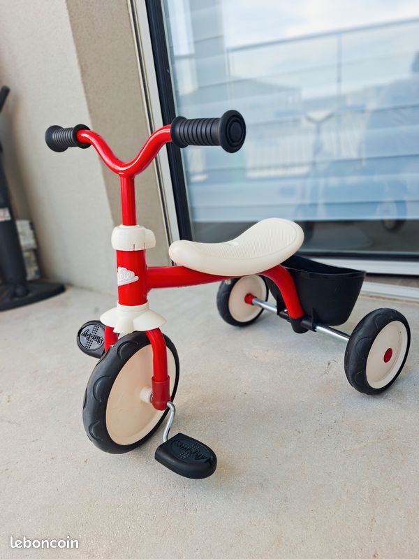 Tricycle Baby Balade Plus Rose - Smoby à Prix