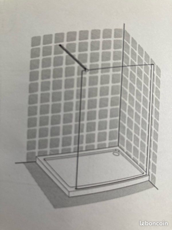 Barre paroi de douche Sensea neuve (image 8)