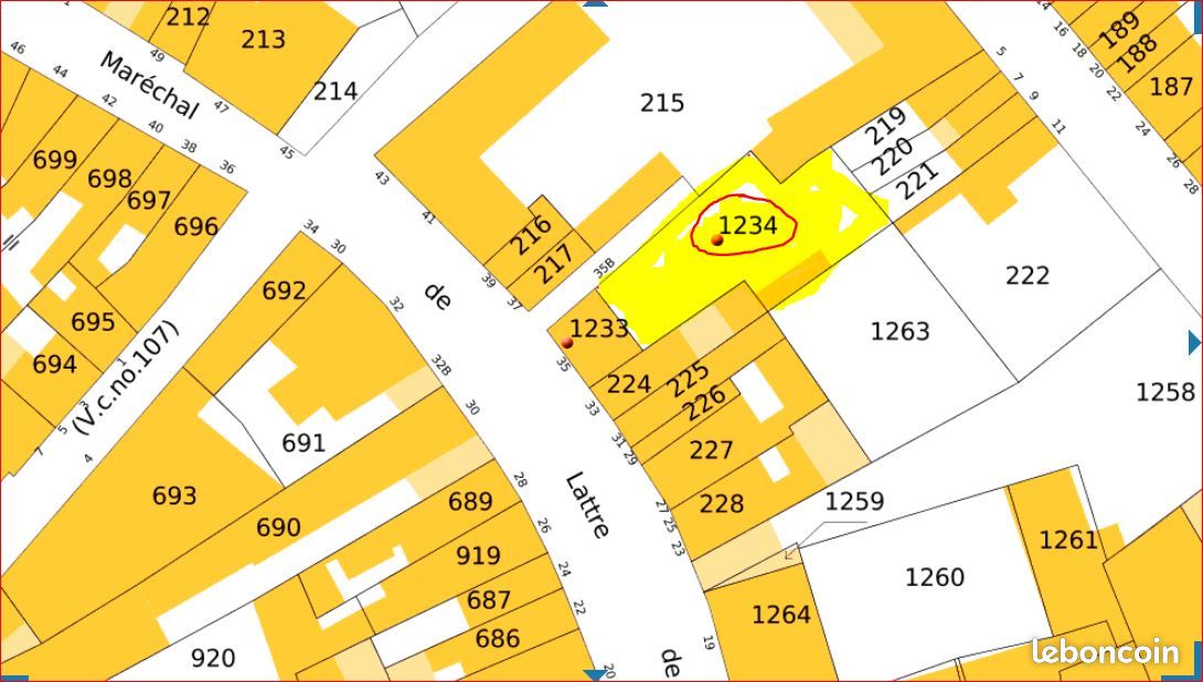 Terrain constructible centre ville · à Lillers · 34 000 €