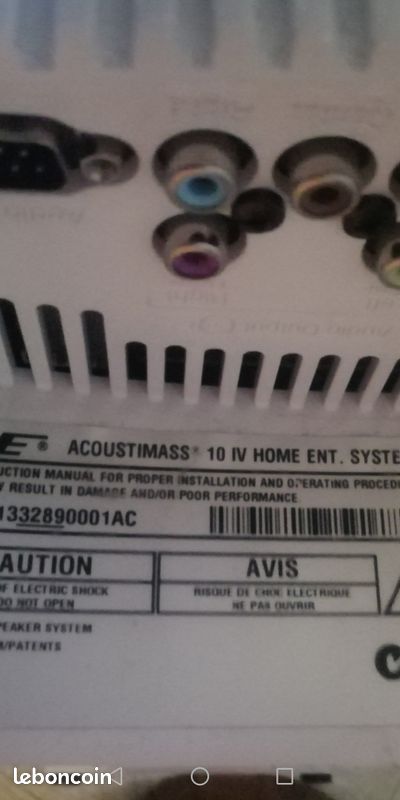 Ensemble Bose Acoustimass Caisson et 2 enceintes Blanches (image 2)