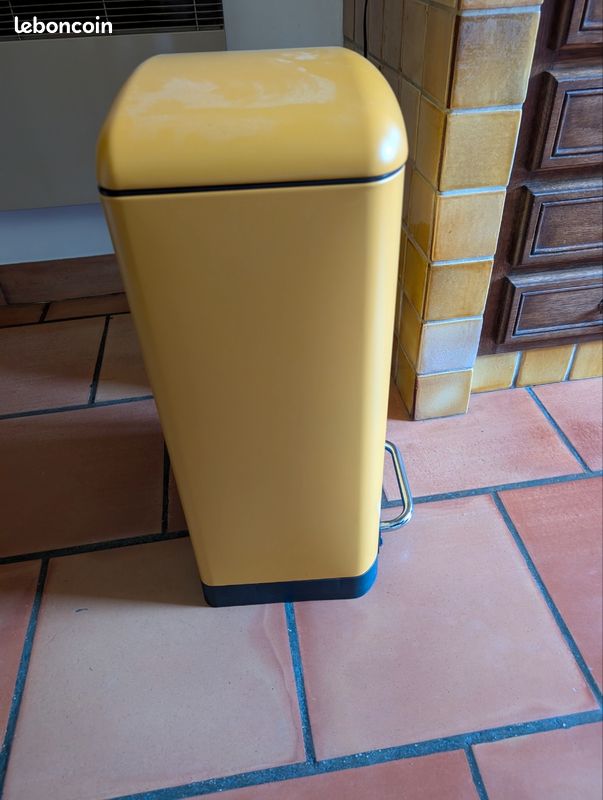 Poubelle cuisine jaune 50 l (image 6)