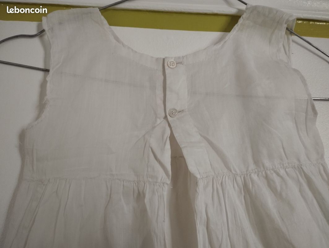 Robe Ancienne Pour Poupée - Années 1920 - Fabriquée En France