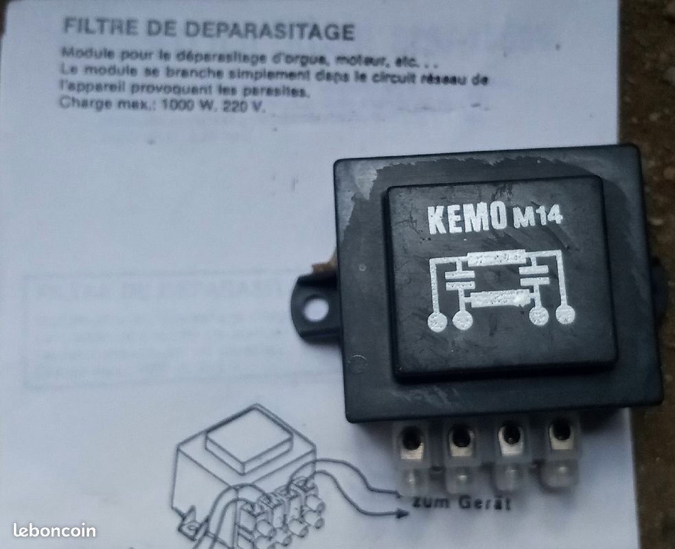 Filtre deparasitage moteur électrique , machines (image 1)
