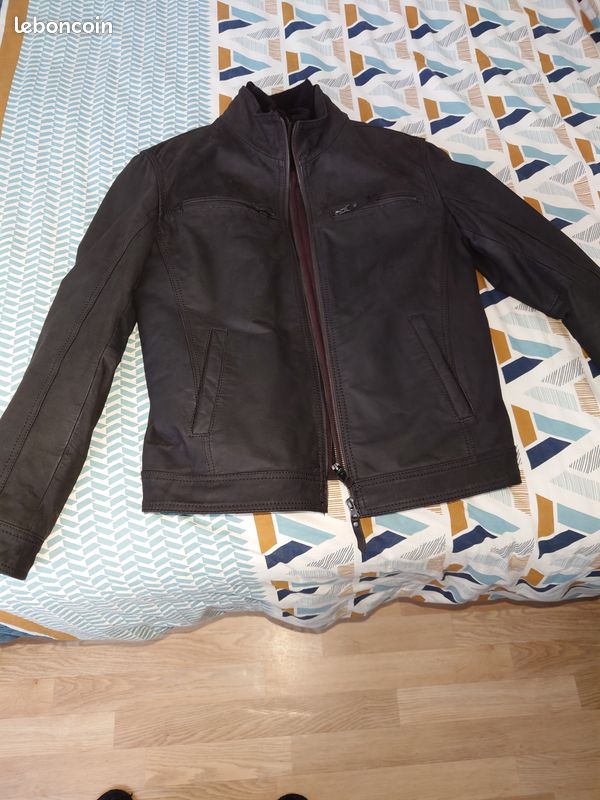 Leather Celio Blouson Cuir Homme Leather Veste En Cuir Homme Celio