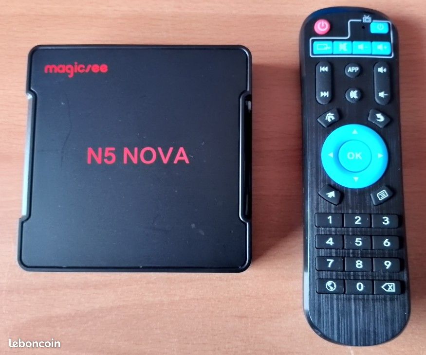 Rare Smart TV Box 4K UHD Magicsee N5 Nova Ram-4GB Rom-32GB Android 9 dans sa boite d'origine Complet avec ses Accessoires (image 2)