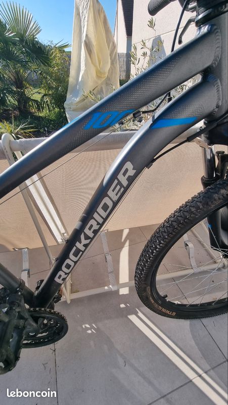 Vtt rockrider st 100 gris peu servi (image 2)