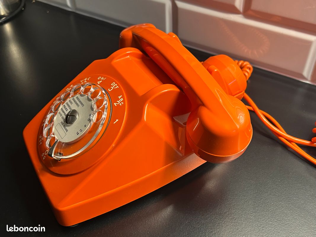 TELEPHONE ORANGE Cadran Socotel S 63 Vintage EUR 99,00 - FR