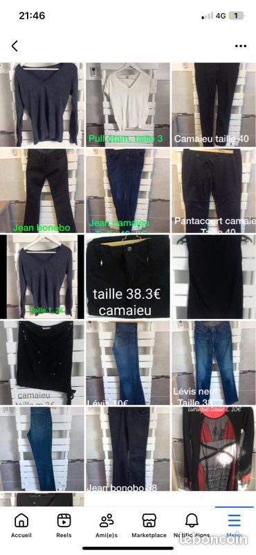 Lot vêtement femme taille 38/40 taille 1-2/3 Vêtements