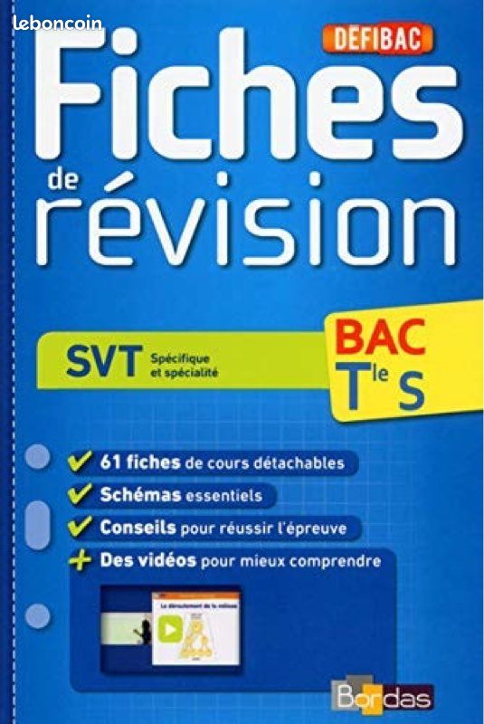 Fiche de révision defi bac SVT terminale, S (image 1)