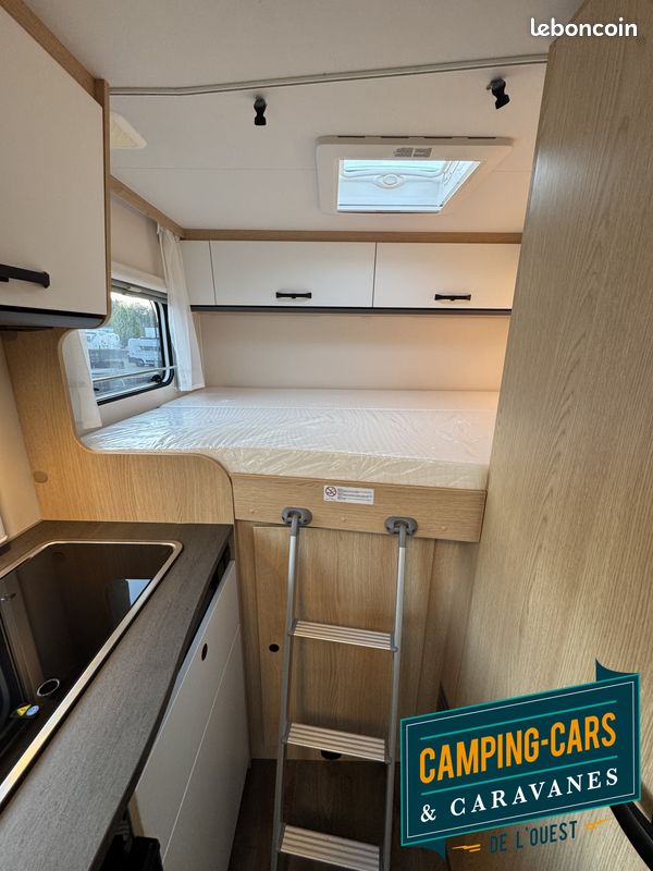 [DISPONIBLE DE SUITE] Neuf - Camping-car profilé compact Sunlight V60 Adventure - 5m96 de long - Boite automatique - Citroën 140ch - Jusqu'à 3 couchages (image 9)