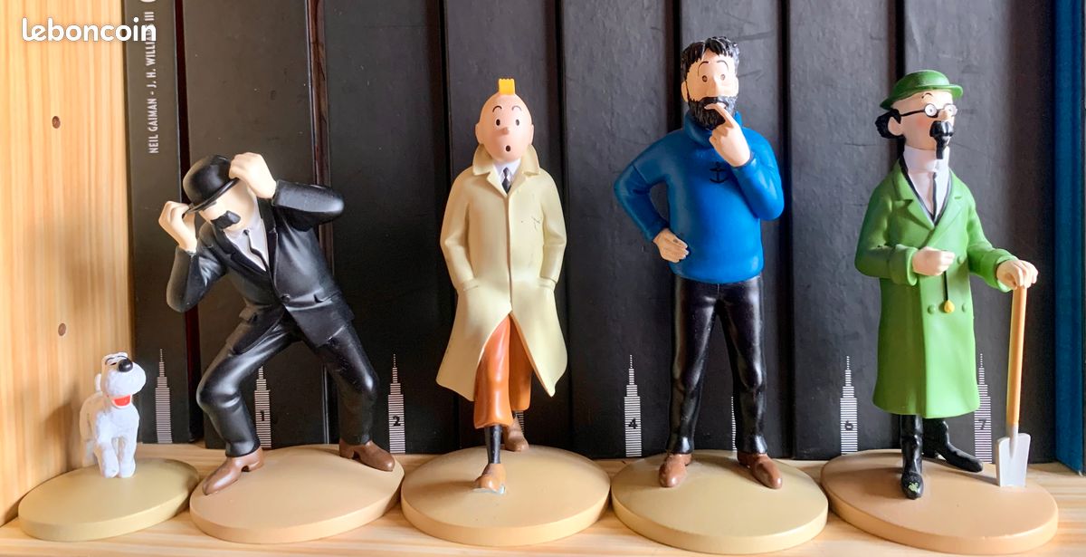 Lot 16 Figurines Tintin, Boîte D'origine Hergé Moulinsart, Occasion