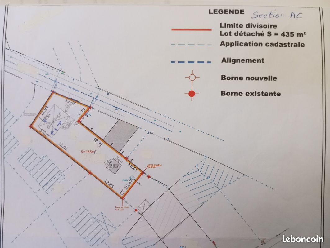 Vente Terrain 435 m² avec Grange d'environ 50m² · à Arsac · 135 000 €