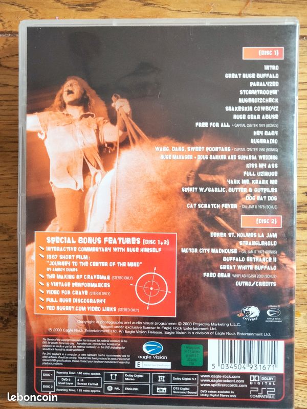 DVD concert. Ted Nugent : Full bluntal Nugity live (image 4)