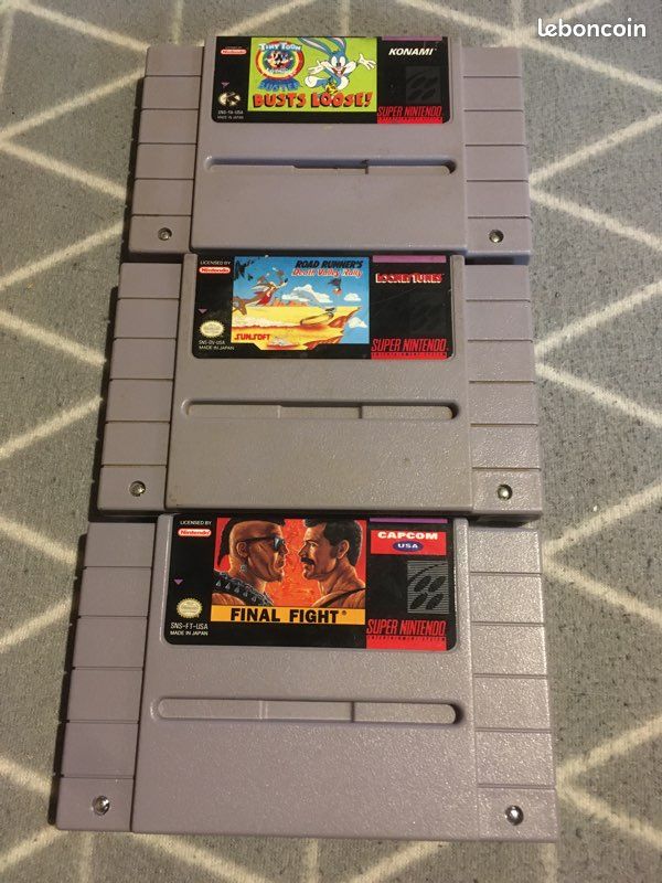 Lot de 20 jeux de Super Nintendo SNES