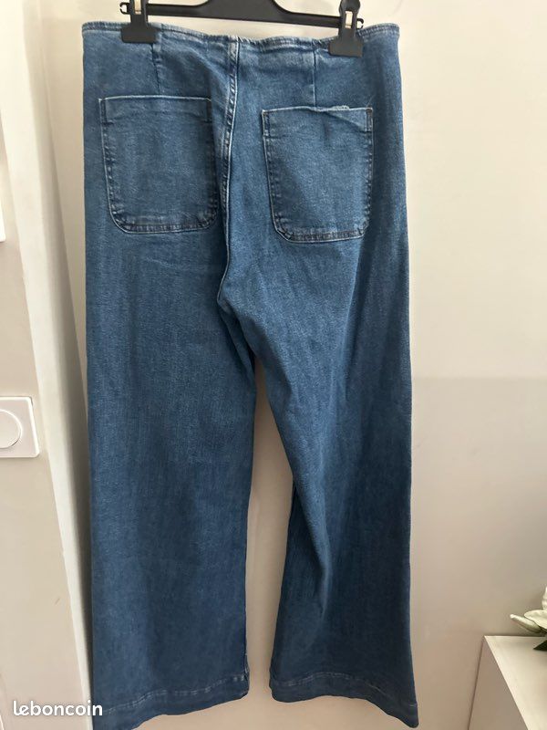 Pantalon à jambes larges stradivarius pour femme taille 42/XL (image 3)