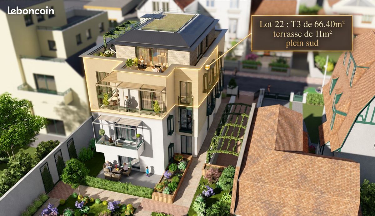 Appartement 3 pièces 66 m² · au Touquet-Paris-Plage · 66 m² · 846 000 €