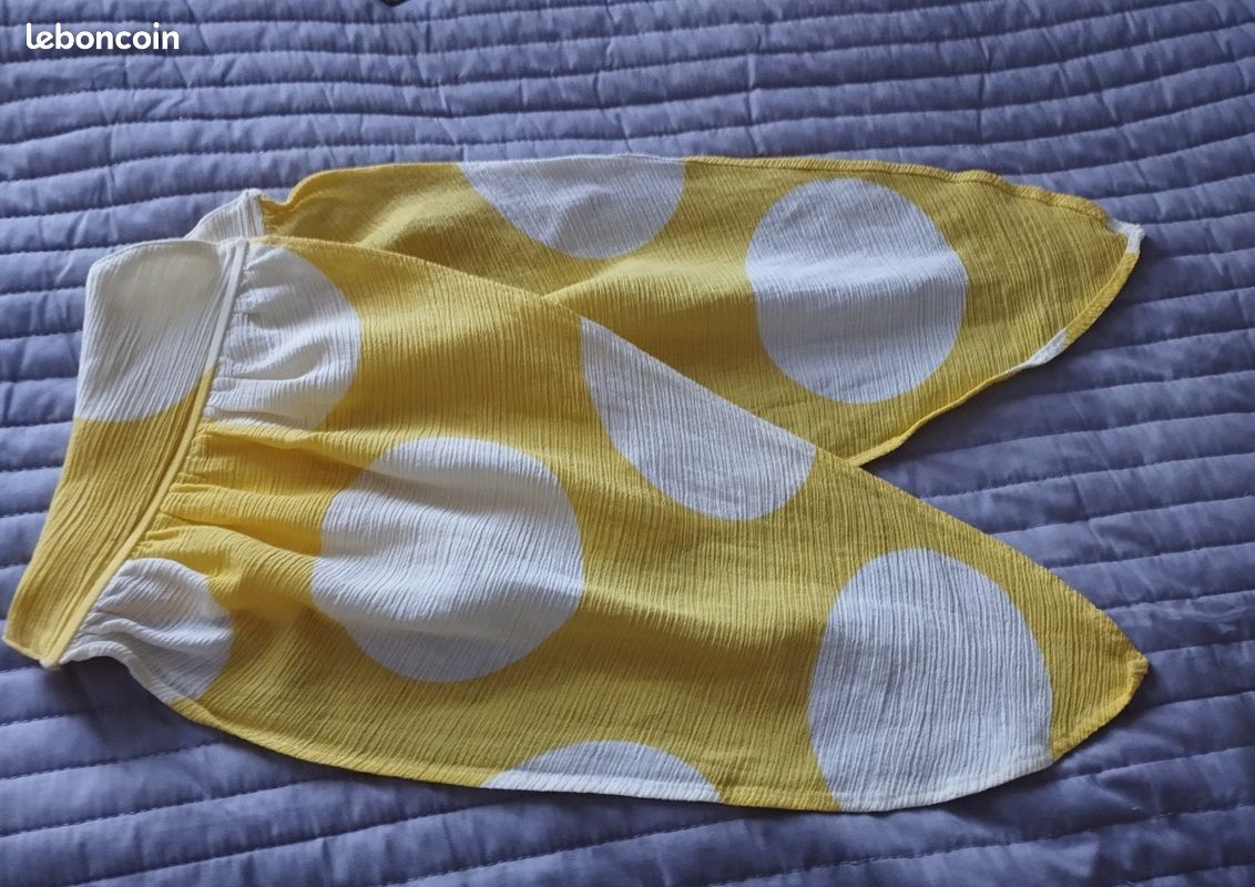Jupe Torrid Jaune Viscose Taille 18 – Évasée, Longueur Genou, Parfait état