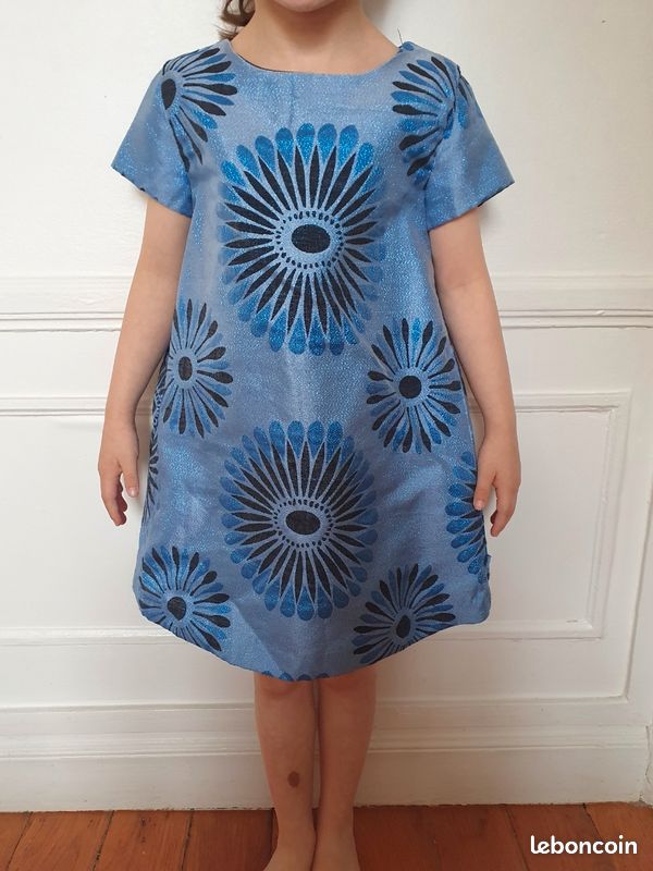 👗 Robe de cérémonie Okaïdi – Taille ans – bleue scintillante