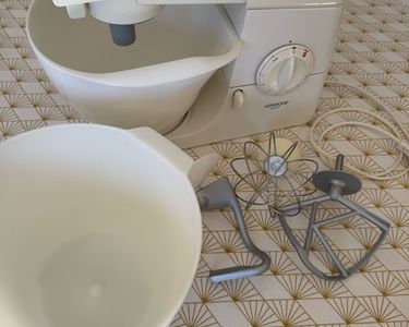 Batteur électrique Junior Vintage Moulinex - Années 60/70, Blanc, Fonctionne