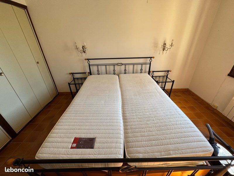 Ensemble sommier, Lit en 180x200 électrique et tables de chevet (image 1)