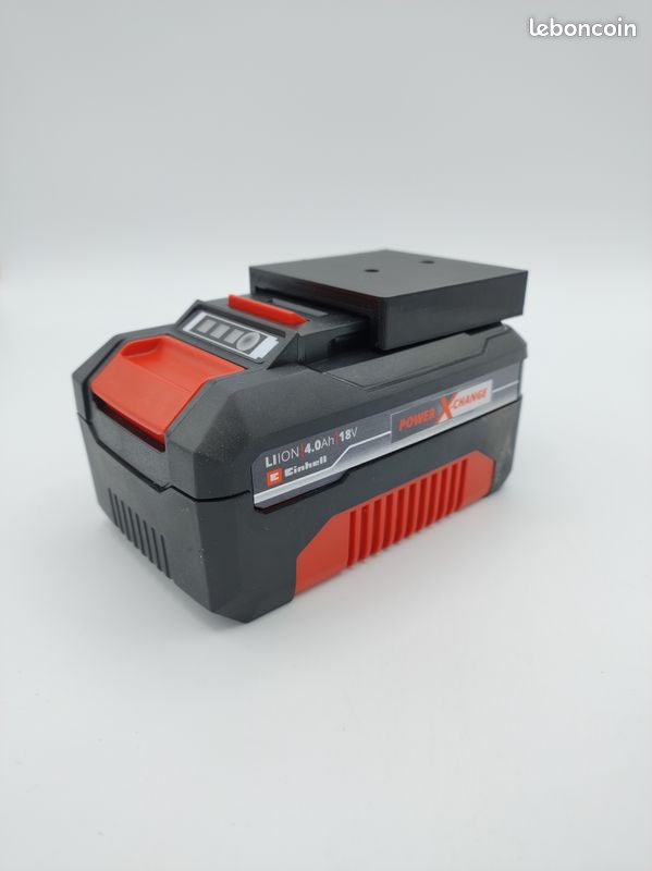 Einhell Accessoire Support Mural Pour Batteries Einhell 18V - Modulaire - Installation Facile Support Modulaire Batteries 18V