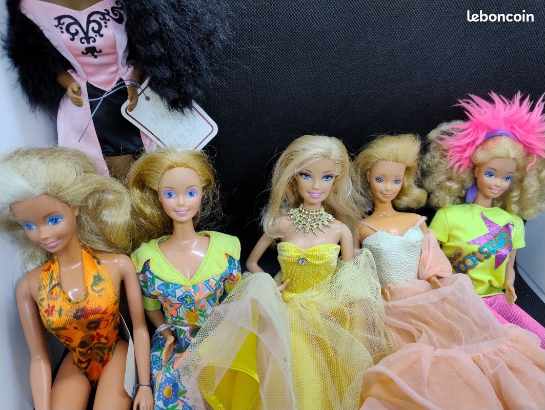 Lot de 6 poupées barbie années 80 (image 2)