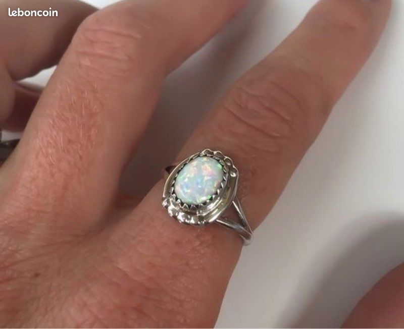 Bague en argent et opal (image 2)