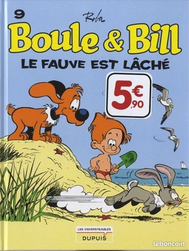 Bande dessinée Boule & Bill, tome 09 : Le fauve est lâchée, édition Dupuis (image 1)