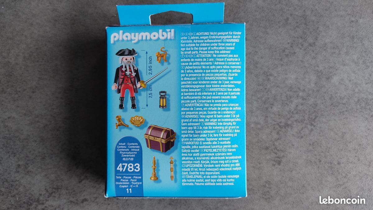 Pirate avec un trésor Playmobil 4783 (image 2)