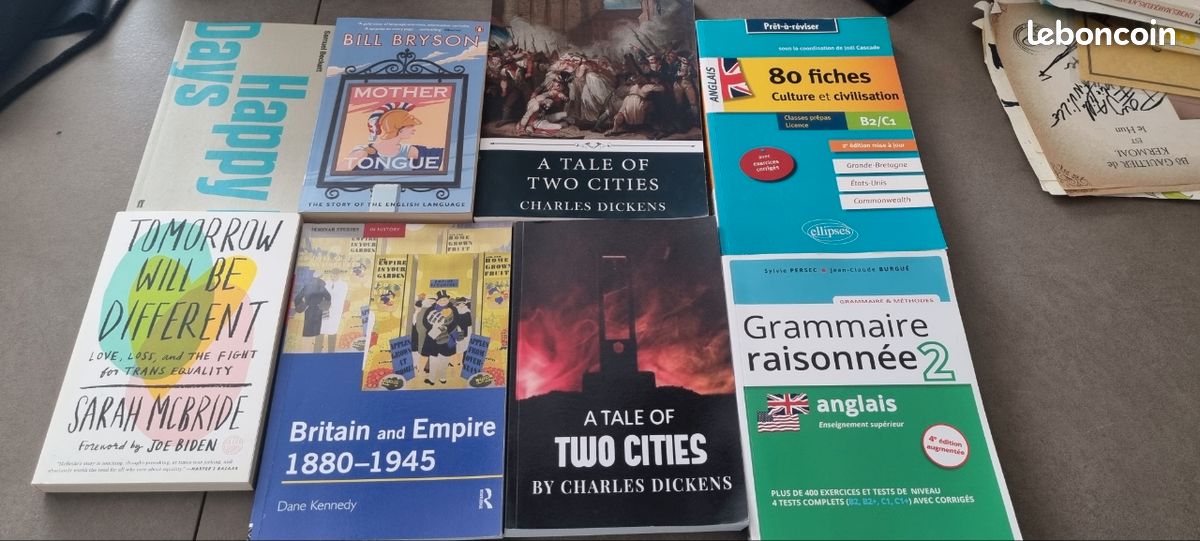 Lot livres anglais niveau licence (image 1)