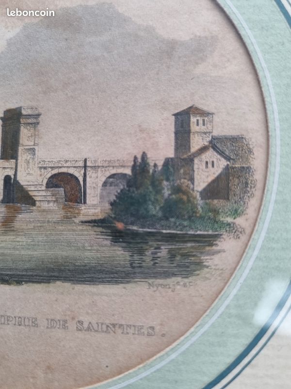 Tableaux gravures La Rochelle, Angoulême, Saintes et Rochefoucauld (image 6)