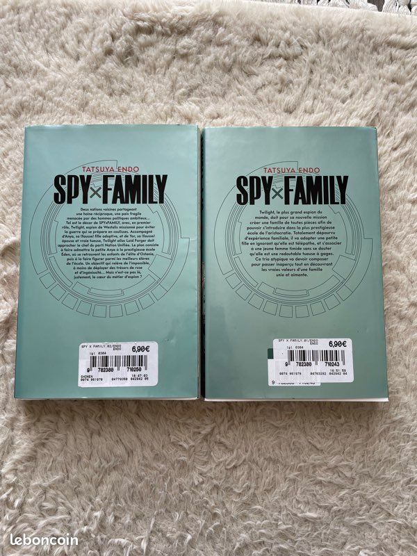 Lot manga Spy family tome 1 et 2 (image 1)