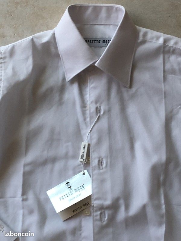 Chemise de Cérémonie Blanche ML T.7 ans NEUVE (image 3)