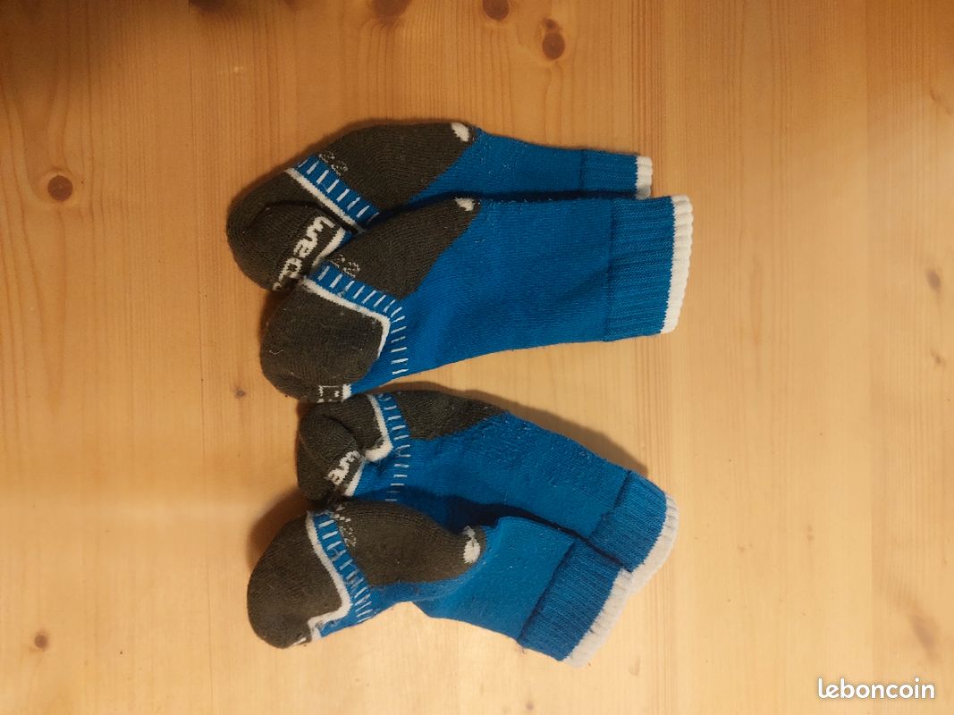 Lot 2 paires chaussettes ski 19-22 (image 3)