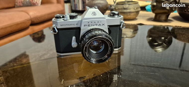 Asahi Pentax Spotmatic SP Avec Objectif SMC Takumar 55mm F/1.8 – Appareil Photo Argentique Vintage état Impeccable