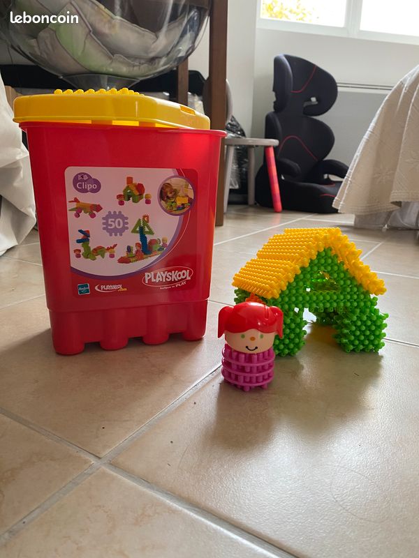 Boîte 50 Clipo playskool - gros picots (image 1)