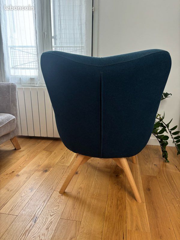 Fauteuil Made - bleu marine - très bon état (image 4)