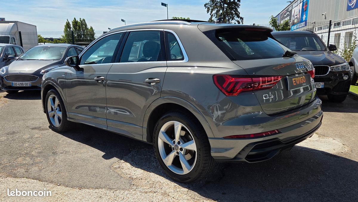 AUDI Q3 2.0 35 TDI 150ch S-LINE S-TRONIC - TOIT PANO - ANDROID AUTO CARPLAY - CUIR - COFFRE ELECTRIQUE (image 4)