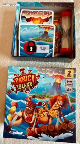 Oldchap Panic Island – Gioco Cooperativo Da Tavolo In 2 Minuti! Versione Francese, Da 1 A 8 Giocatori (Età 8+)