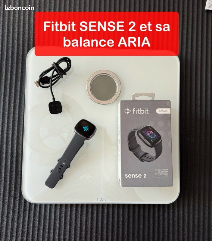 🔥 Fitbit Sense 2 + Balance Fitbit Aria 2 – Pack complet santé & sport – Excellent état – 99 (image 1)