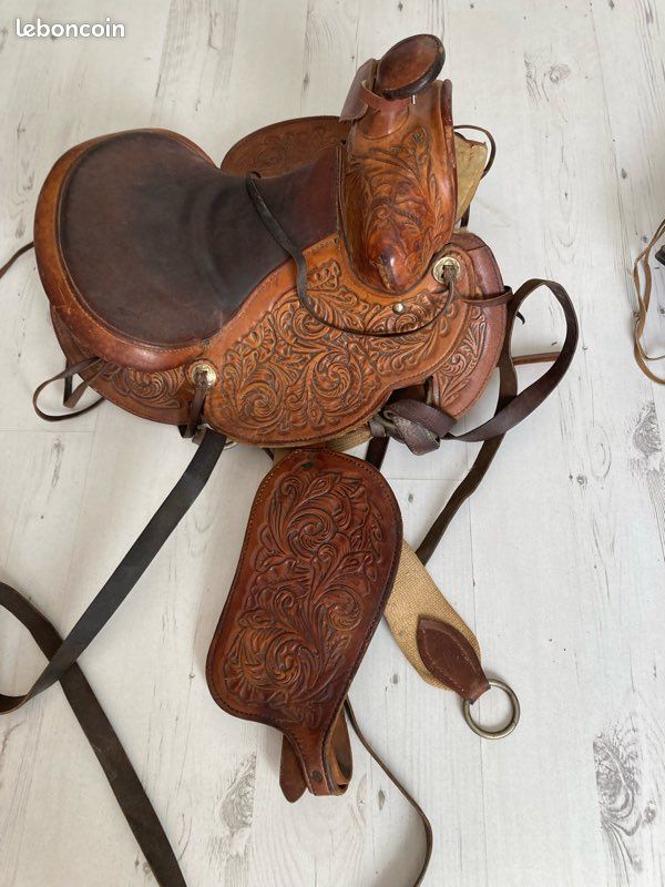 Ourlet de randonnée - cow-boy en prière en argent antique