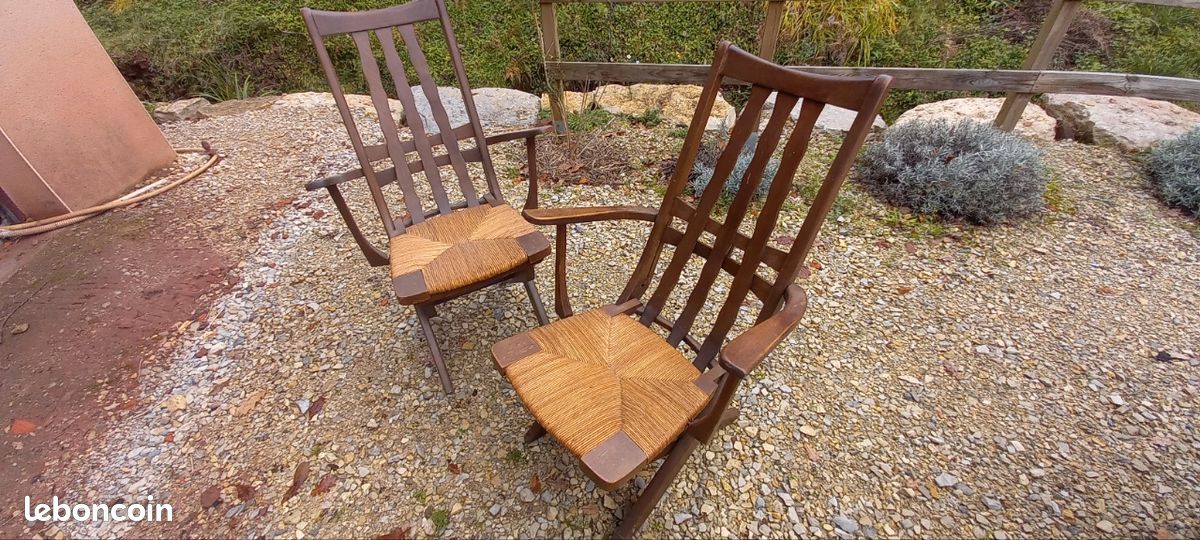 Paire de fauteuils bois modulables (image 2)