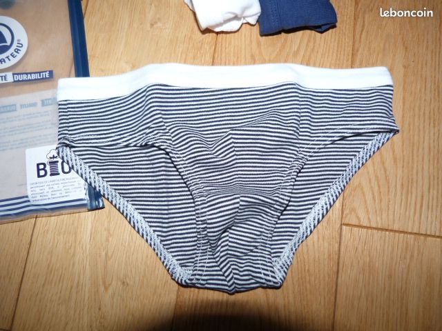 Lot De 3 Slips Garçon Petit Bateau - 100% Coton - Imprimé Dinosaures - Confort Et Qualité