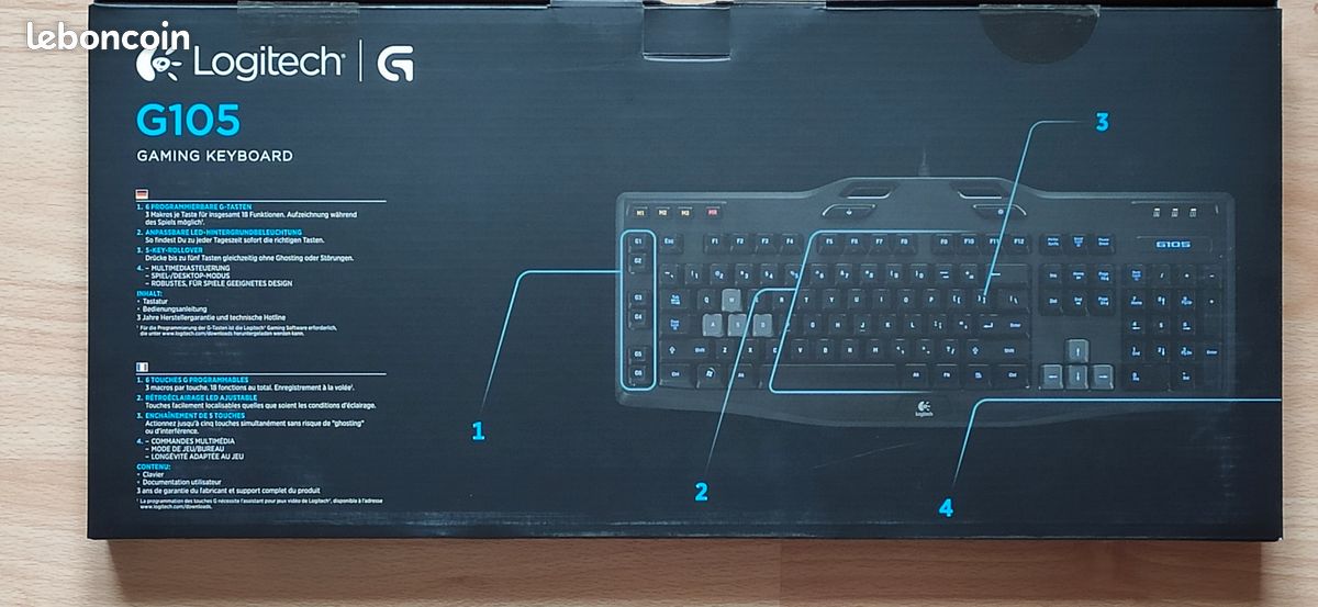 Clavier Logitech G105 (image 2)