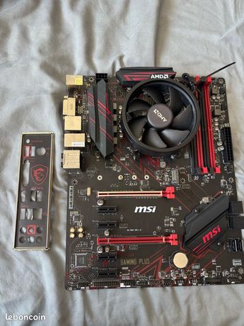 Kit HS / Pour pièces – Ryzen 5 2600 + MSI B450 Gaming Plus + Ventirad 4