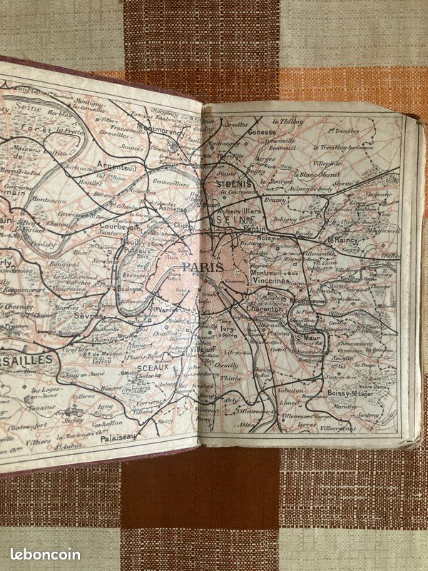 Plan de Paris par arrondissement , Bois de Boulogne et Métropolitain (image 3)
