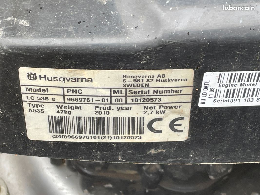 Tondeuse HUSQVARNA LC 53Be avec kit mulching (image 3)