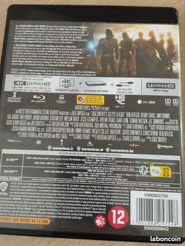 Justice League par Zack Snyder's 4k ultra hd + blu ray (image 2)
