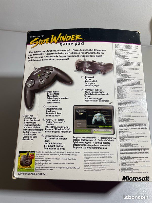 1X MANETTE DE jeu Microsoft Sidewinder Freestyle PC Pro noire (X03-57019) série EUR 29,99 - FR 1X MANETTE DE jeu Microsoft Sidewinder Freestyle PC Pro noire (X03-57019) série EUR 29,99 - FR
